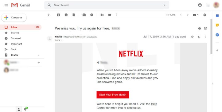 trial on Netflix using the same Credit card