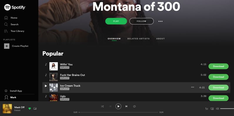 spotify chrome app