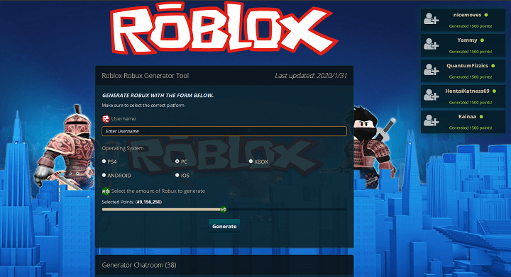 Free ROBUX Generator